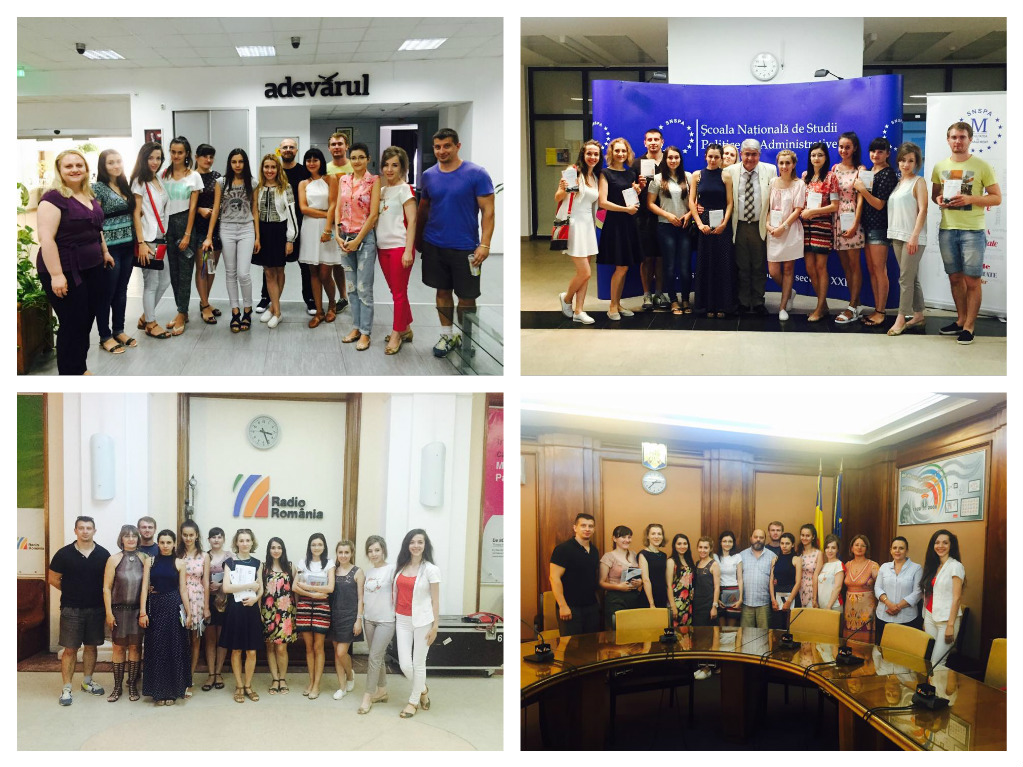 În premieră, studenții ȘSAJ au vizitat mai multe instituții media din București